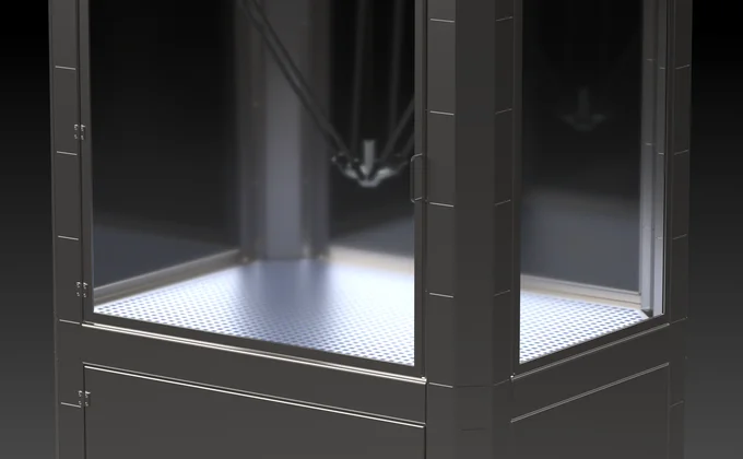 NEXOS.Cube — Modulare Roboterzelle, Frontansicht