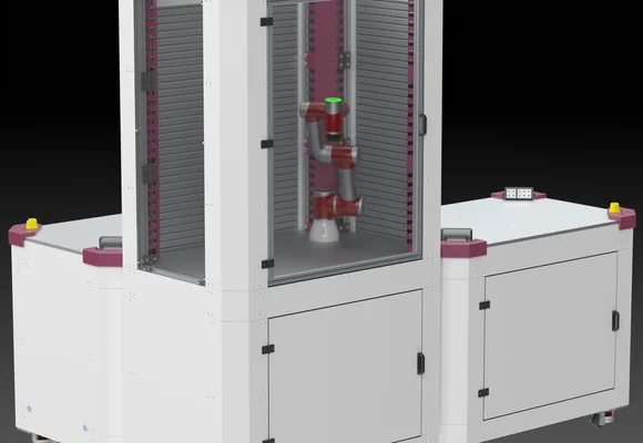 NEXOS.Cube — Seitenansicht mit allen drei Modulen